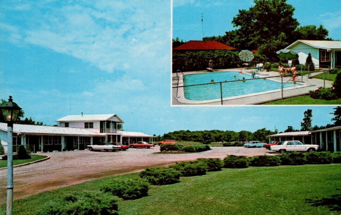Pinecrest Motel (Americas Best Value Inn) - Old Postcard (newer photo)